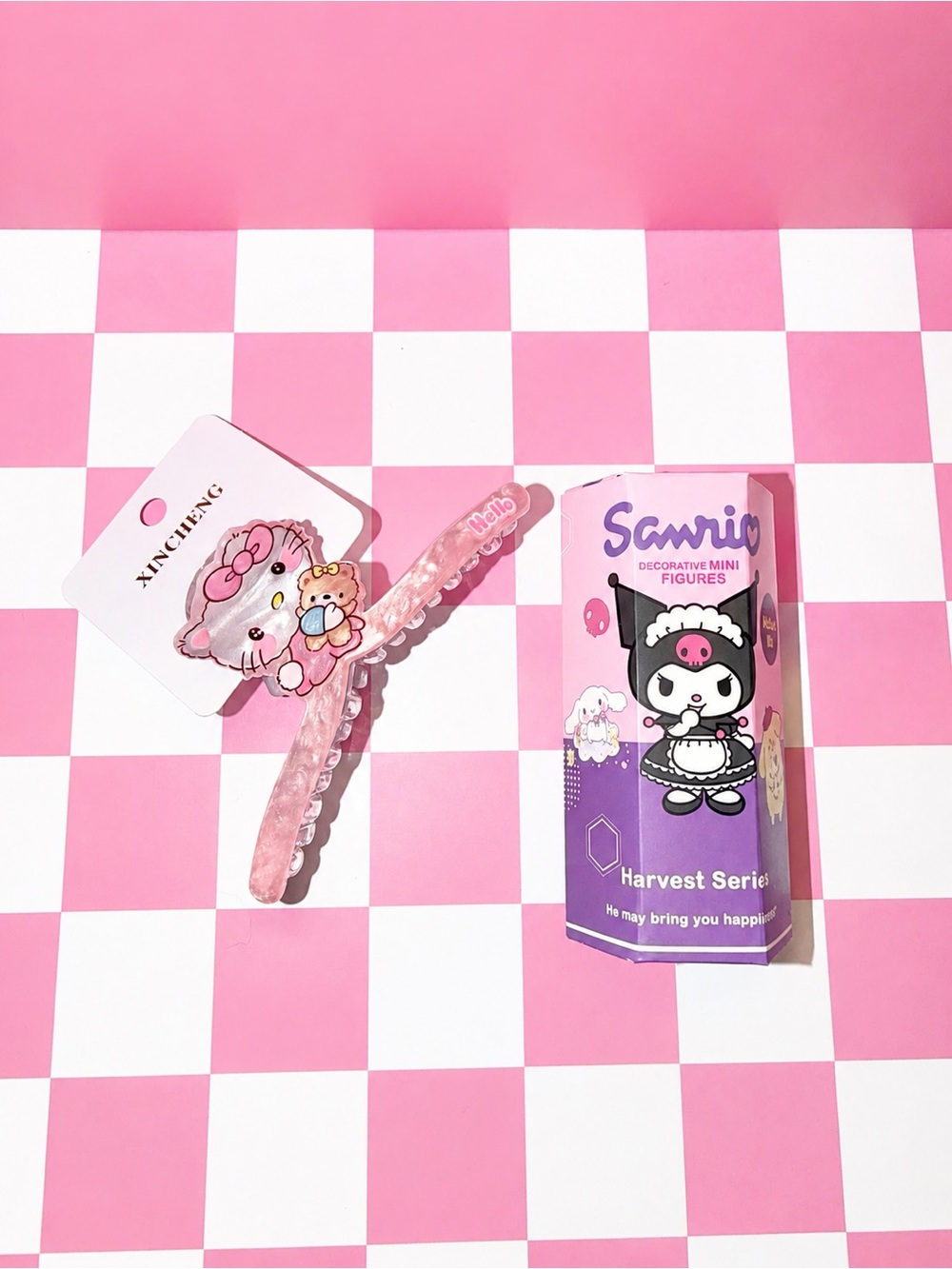 Kuromi Sanrio friends hello kitty Blind Box Phone Hipper Gift claw hair clip